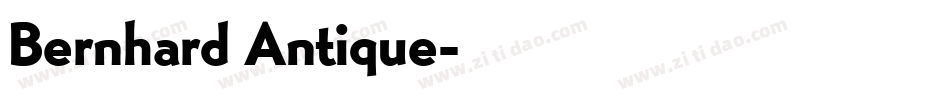 Bernhard Antique字体转换